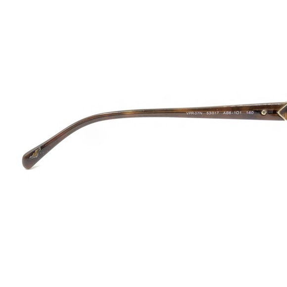 Prada VPR 07N AB6-1O1 Brown Tortoise Rectangle Eyeglasses Frames 53-17 140 Italy - Picture 10 of 12